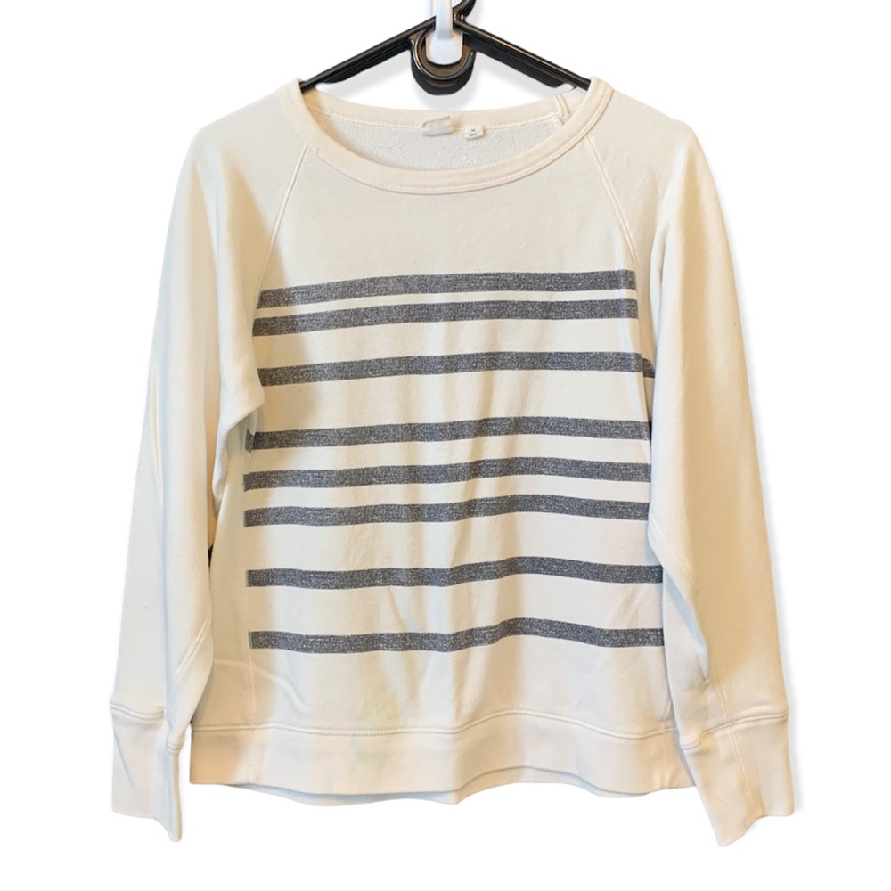 GAP Women’s Crewneck Striped Sweatshirt